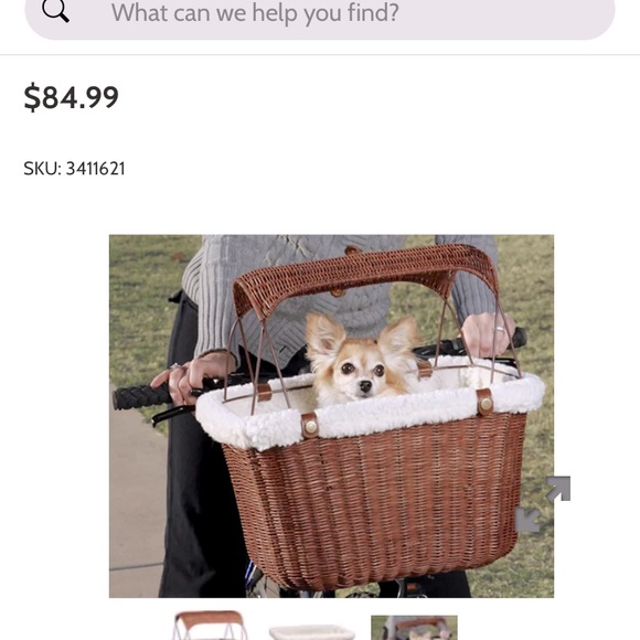 Cat and dog bike carrier basket